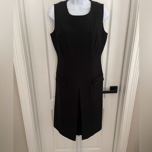 Calvin Klein Elegant Black Sleeveless Midi Dress Size 6
